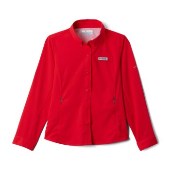 Columbia Overhemd Meisjes, PFG Tamiami Long Sleeve Rood, 94SMYWEFO